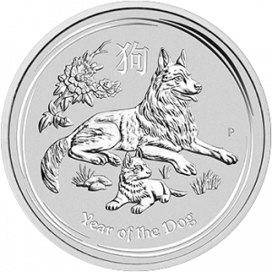 Australian Silver Coin-2018 Year of the Dog front