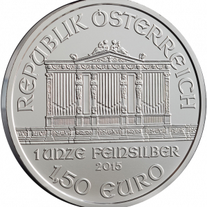 Austrian Silver Philharmoniker Coin 2015 front