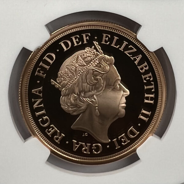 2019 Gold proof Five Pound Sovereign PF69UCAMEO(1)