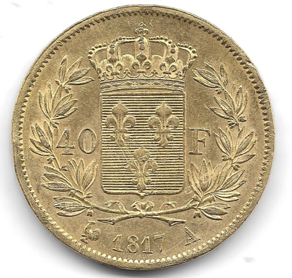 40-Francs-Gold-coin-1817-reverse